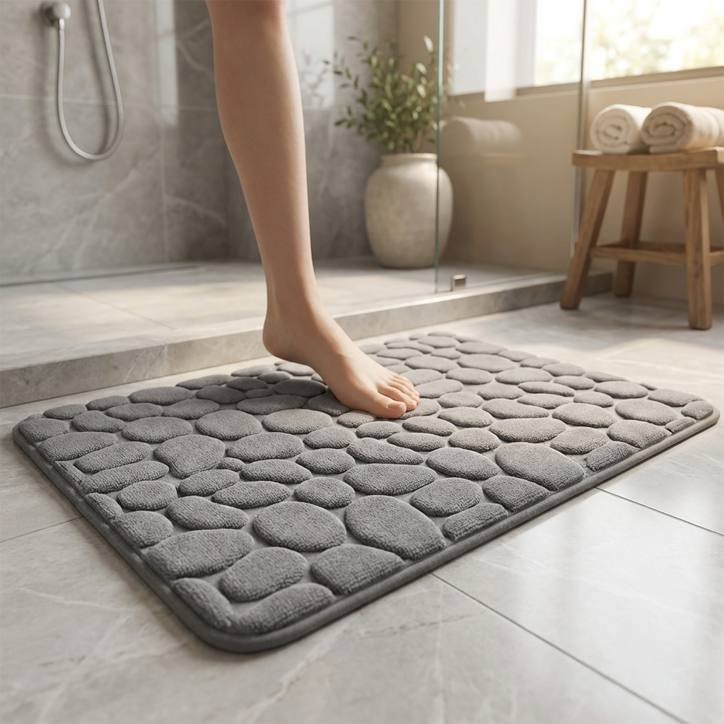 Tapis de bain HYDRELIA – Antidérapant & Confort